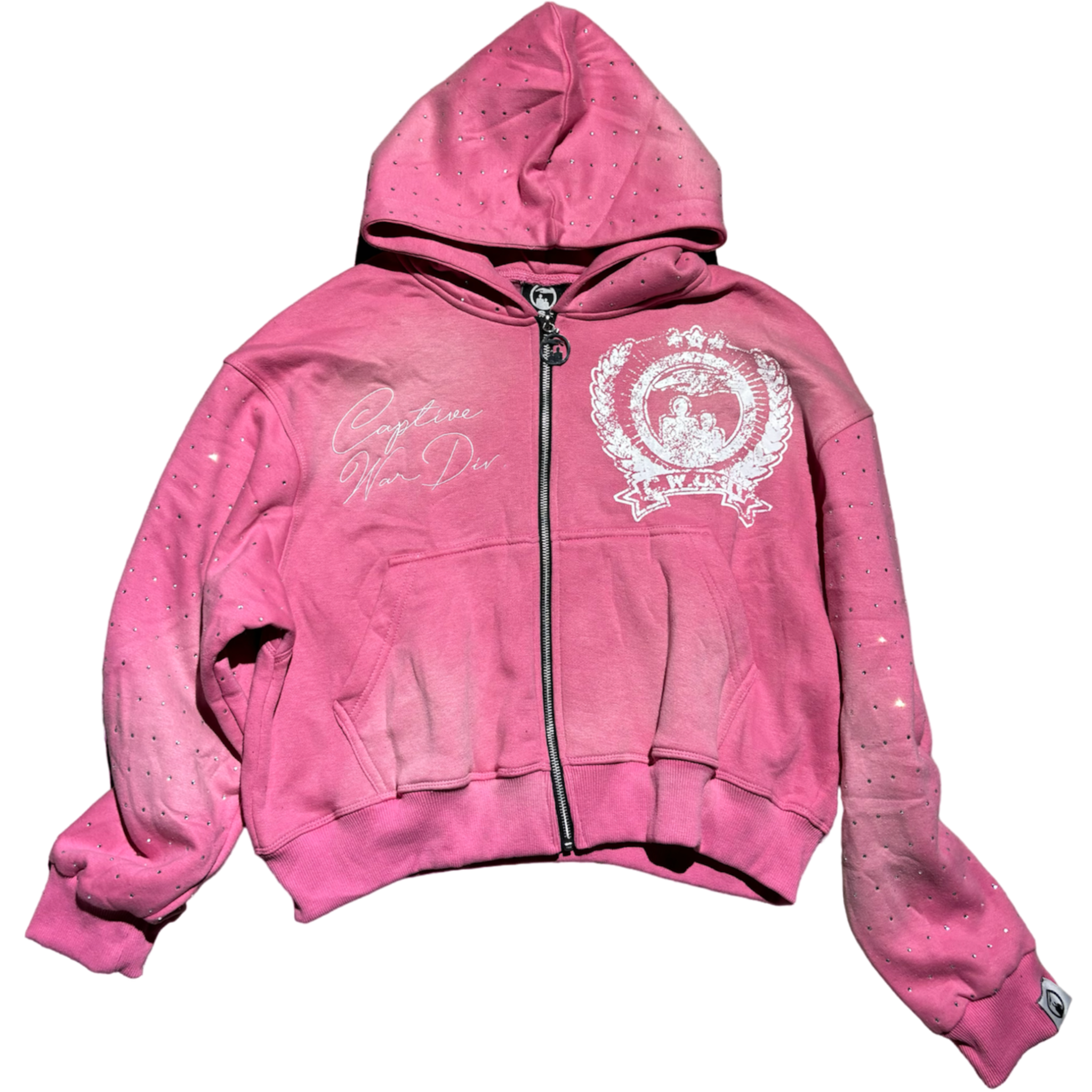 C.W. UNIT RHINESTONE ZIP-UP (LEMONADE)