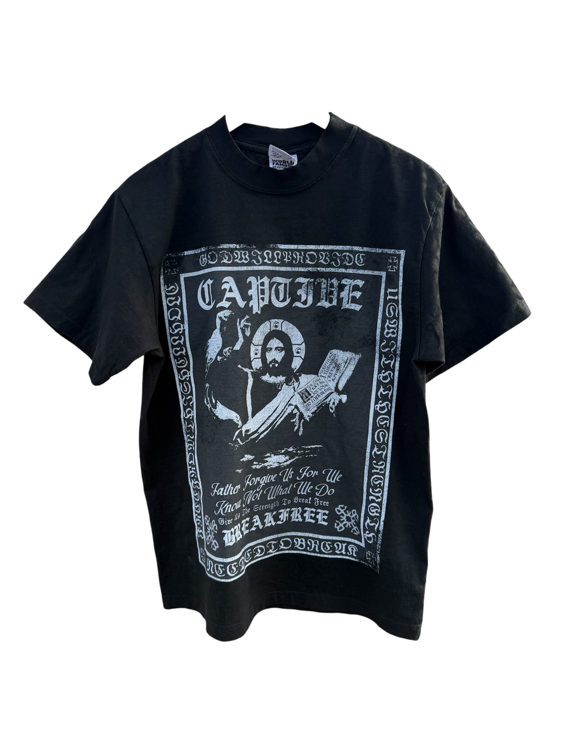 FITTED $O$ TEE BLACK